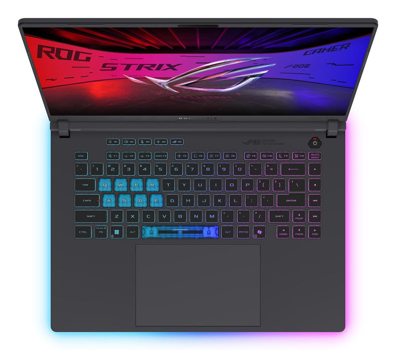 ASUS ROG Strix G16 G615LW-U9321W Лаптоп с Intel Core Ultra 9 275HX, 40.6 см (16"), WQXGA, 32 GB DDR5-SDRAM, 1 TB SSD, NVIDIA GeForce RTX 5080, Wi-Fi 7 (802.11be), Windows 11 Home, сив
