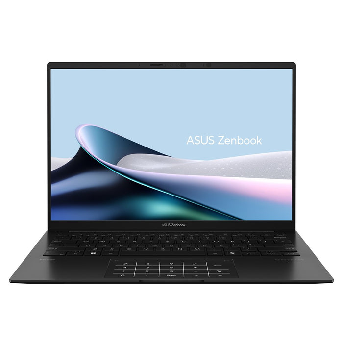 Лаптоп ASUS Zenbook 14 OLED UM3406HA-WS74T AMD Ryzen™ 7 8840HS 35,6 cm (14") Сензорен екран WUXGA 16 GB LPDDR5x-SDRAM 512 GB SSD Wi-Fi 6E (802.11ax) Windows 11 Home Черен Нов Repack/Repacked