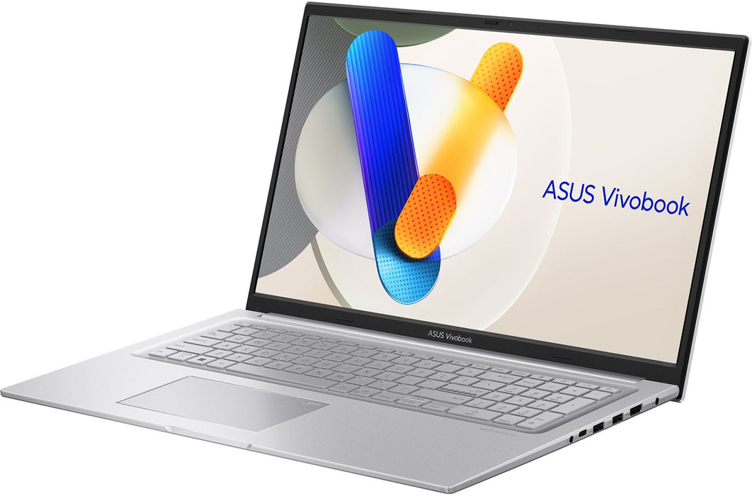 Лаптоп ASUS Vivobook 17 X1704VA-AU817W с Intel Core 5 120U, 43,9 см (17,3"), Full HD, 16 GB DDR4-SDRAM, 512 GB SSD, Wi-Fi 6 (802.11ax), Windows 11 Home, сребрист