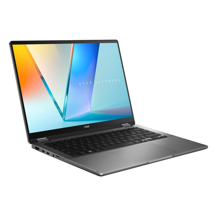 ASUS Vivobook 14 Flip TP3407SA-DS74T Intel Core Ultra 7 256V Хибриден (2 в 1) 35.6 см (14") Сензорен екран WUXGA 16 GB LPDDR5x-SDRAM 1 TB SSD Wi-Fi 7 (802.11be) Windows 11 Home Сив Нов Преопакован/Преопакован