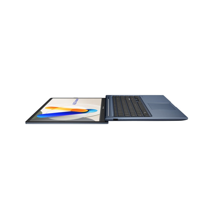 ASUS Vivobook 15 X1504VA-BQ4281W, 15.6" FHD IPS дисплей, Core 3 100U, 250 нита, 60 Hz AG, 16 GB DDR5, 512 GB SSD, Intel Graphics, WLAN + Bluetooth, 720p уеб камера, 42 Wh батерия, Windows 11, тих, син