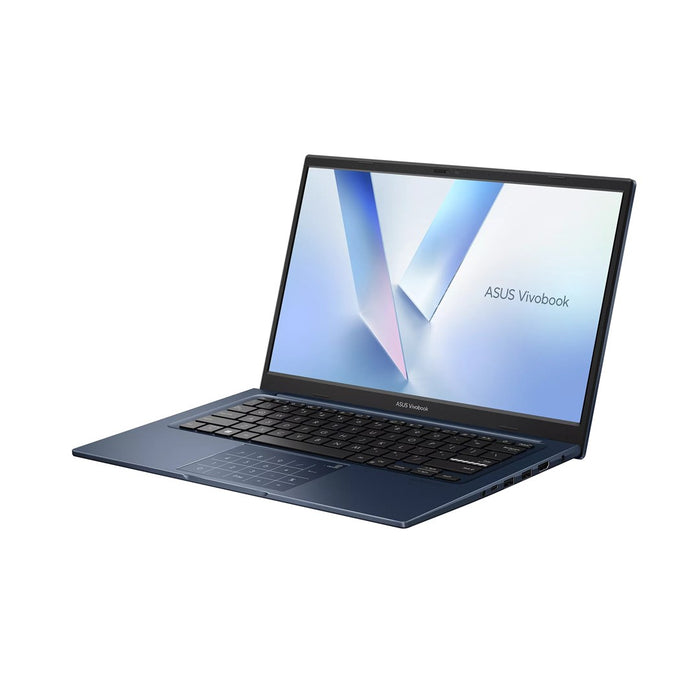 ASUS Vivobook 14 X1404VA-EB1619, Core 5 120U, 14.0"FHD IPS панел, 60Hz, 250 нита, AG, 16GB DDR5 SSD, 512 GB, Intel Graphics Cam, 720p, 42Whrs, NoOS, тих, син