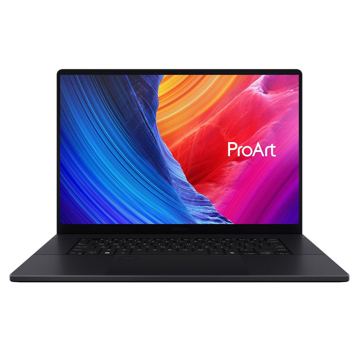 ASUS ProArt P16 H7606WM-SR122X, процесор Ryzen AI 9 HX 370, 16.0" 3K OLED, сензорен екран, 120Hz, 500 нита, 32GB, LPDDR5X SSD, 1TB, GeForce RTX 5060 8GB, WLAN+BT, камера, FHD, 90Whrs, W11Pro Nano, черен