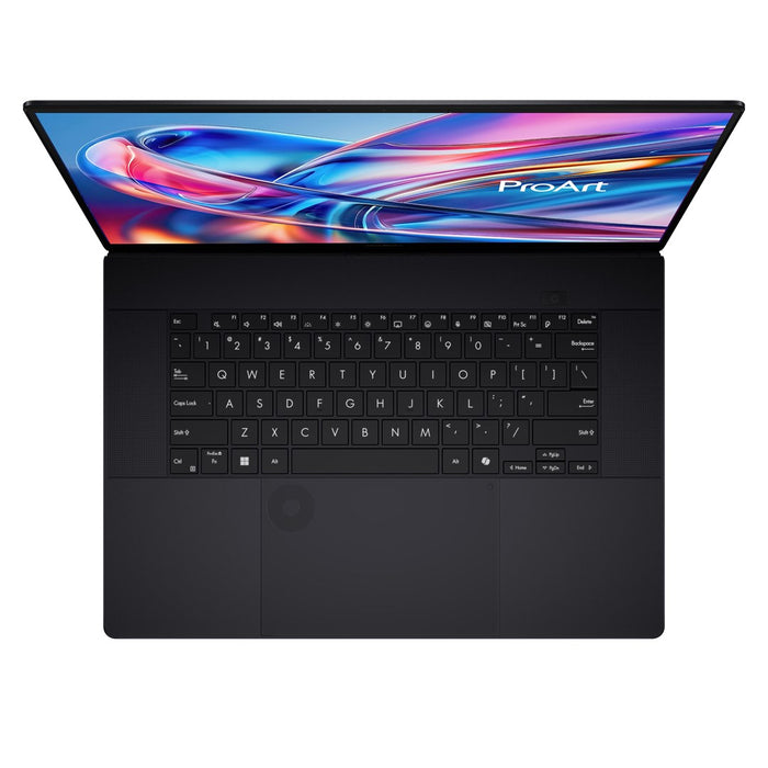 ASUS ProArt P16 H7606WR-SE058X, процесор Ryzen AI 9 HX 370, 16.0" (4K, 120Hz, 1600nits), AR LBL, 32GB, LPDDR5X SSD, 1TB, GeForce RTX 5070 Ti, 12GB Cam, FHD, 90Whrs, W11Pro, алуминий, Nano, черен