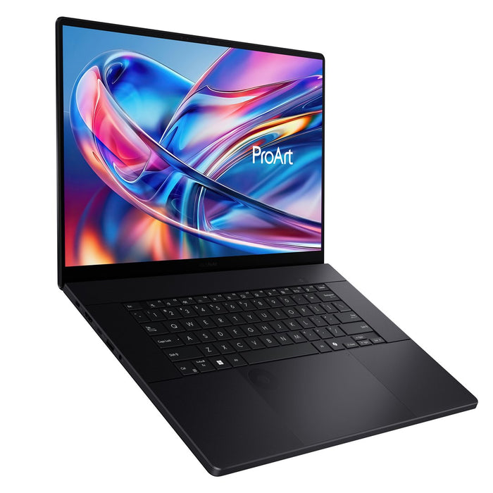 ASUS ProArt P16 H7606WR-SE058X, процесор Ryzen AI 9 HX 370, 16.0" (4K, 120Hz, 1600nits), AR LBL, 32GB, LPDDR5X SSD, 1TB, GeForce RTX 5070 Ti, 12GB Cam, FHD, 90Whrs, W11Pro, алуминий, Nano, черен