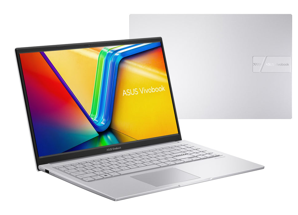 ASUS Vivobook 15 X1504VA-BQ4284W Core 5 120U 15.6" FHD IPS панел 60Hz 250 нита AG 16GB DDR5 512GB SSD Intel Graphics 720p уеб камера 42 Whrs Windows 11 Cool Silver