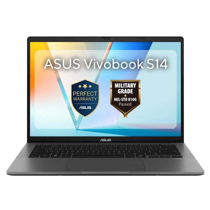 ASUS Vivobook S14 S3407VA-LY067W Core 5 210H 14.0" WUXGA IPS-level панел 60Hz 300nits AG 16GB DDR5 SSD512 Intel UHD Graphics CamFHD+IR 70Whrs Win11 алуминий матово сив