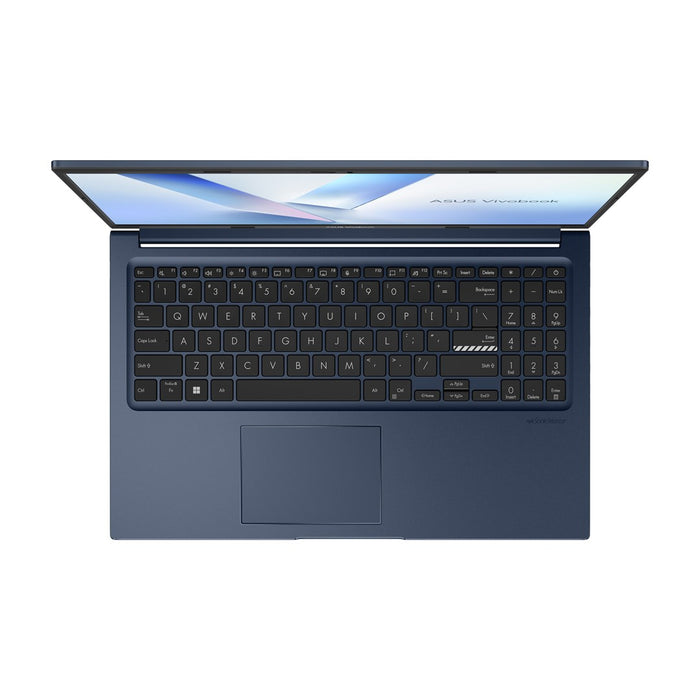ASUS Vivobook 15 X1504VA-BQ4295W, Core 7 150U, 15.6"FHD IPS панел, 60Hz, 250nits AG, 16GB DDR5 SSD, 512 GB, Intel Graphics 720p, 42Whrs, Win11, тих, син