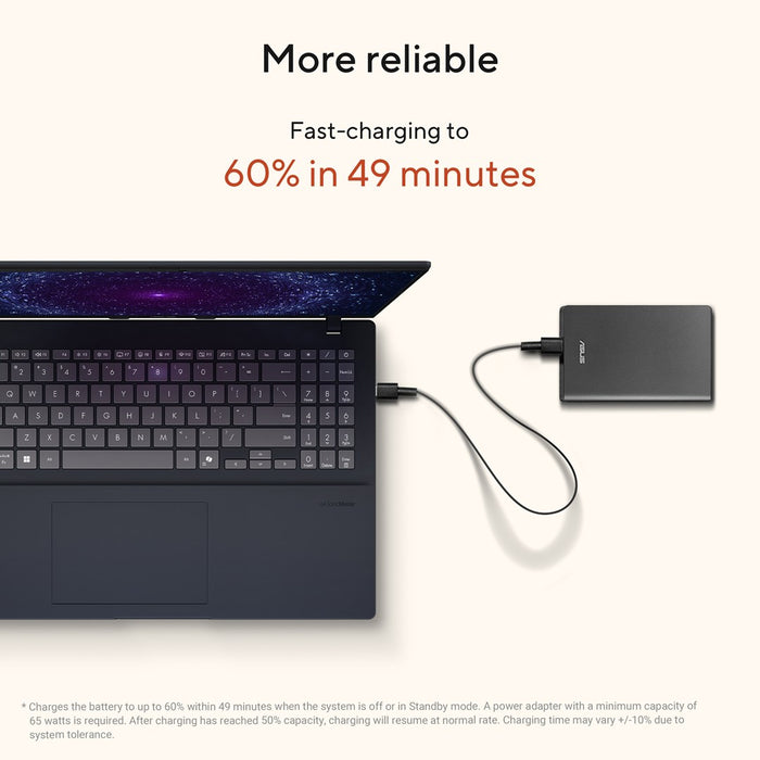 ASUS Vivobook 16 M1607KA-MB164W Copilot+ PC AMD Ryzen™ AI 5 330 Лаптоп 40.6 см (16") WUXGA 16 GB DDR5-SDRAM 512 GB SSD Wi-Fi 6 (802.11ax) Windows 11 Home Син