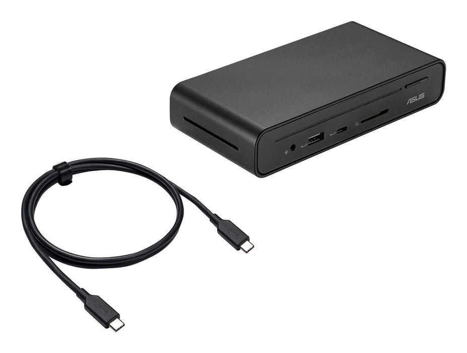 ASUS Triple Display USB-C Dock Duo DC301 с кабел, черен