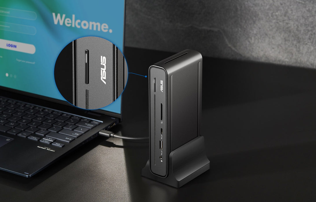 ASUS Triple Display USB-C Dock Duo DC301 с кабел, черен