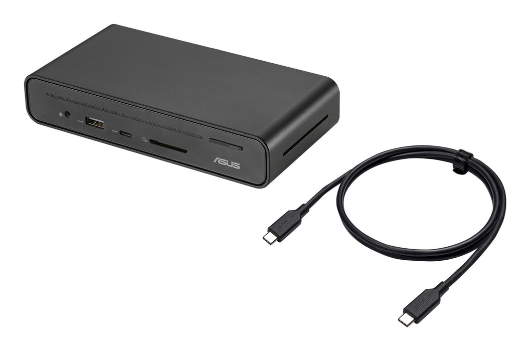 ASUS Triple Display USB-C Dock Duo DC301 с кабел, черен
