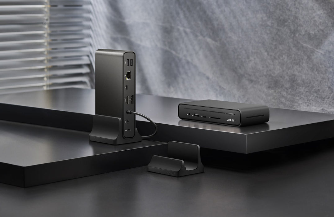 Докинг станция ASUS Triple Display USB-C DC300, USB 3.2 Gen 2 (3.1 Gen 2) Type-C, черна