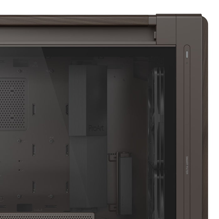 ASUS ProArt PA602 Wood Edition Retro Brown - Midi Tower с панел от закалено стъкло
