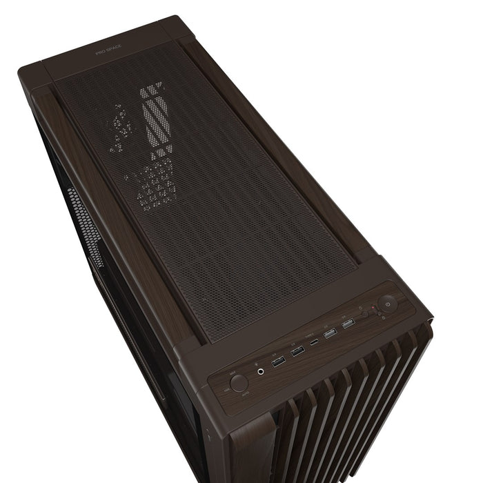 ASUS ProArt PA602 Wood Edition Retro Brown - Midi Tower с панел от закалено стъкло