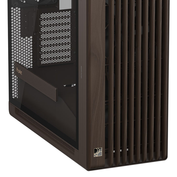 ASUS ProArt PA602 Wood Edition Retro Brown - Midi Tower с панел от закалено стъкло