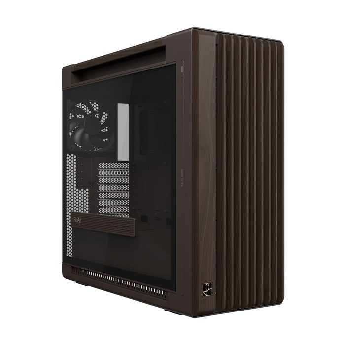 ASUS ProArt PA602 Wood Edition Retro Brown - Midi Tower с панел от закалено стъкло