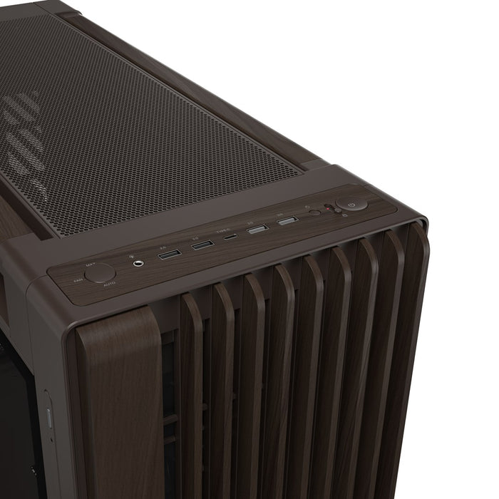 ASUS ProArt PA602 Wood Edition Retro Brown - Midi Tower с панел от закалено стъкло