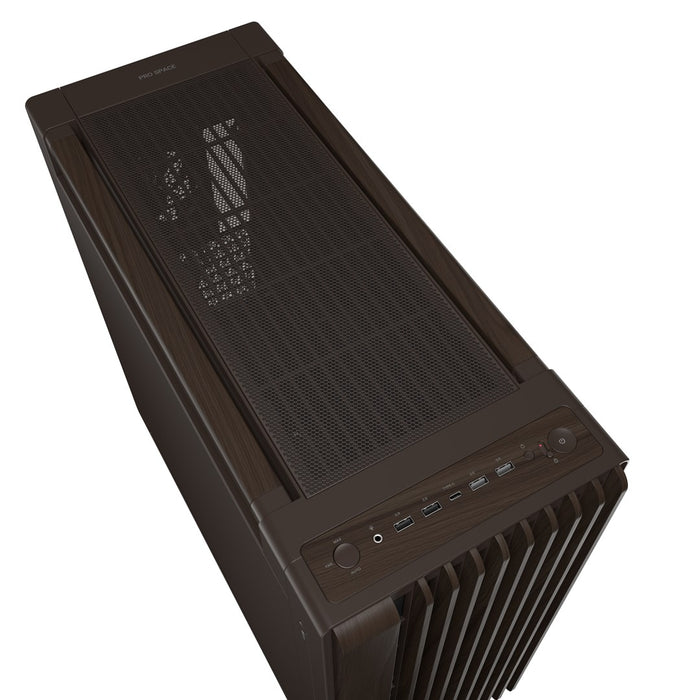 ASUS ProArt PA602 Wood Edition Retro Brown - Midi Tower с метален панел
