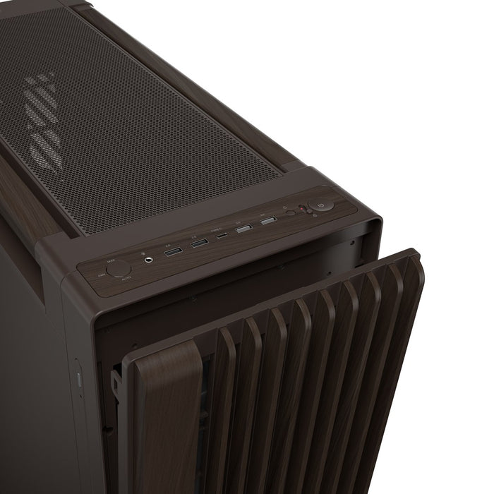 ASUS ProArt PA602 Wood Edition Retro Brown - Midi Tower с метален панел