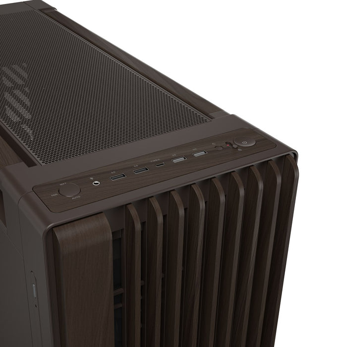ASUS ProArt PA602 Wood Edition Retro Brown - Midi Tower с метален панел