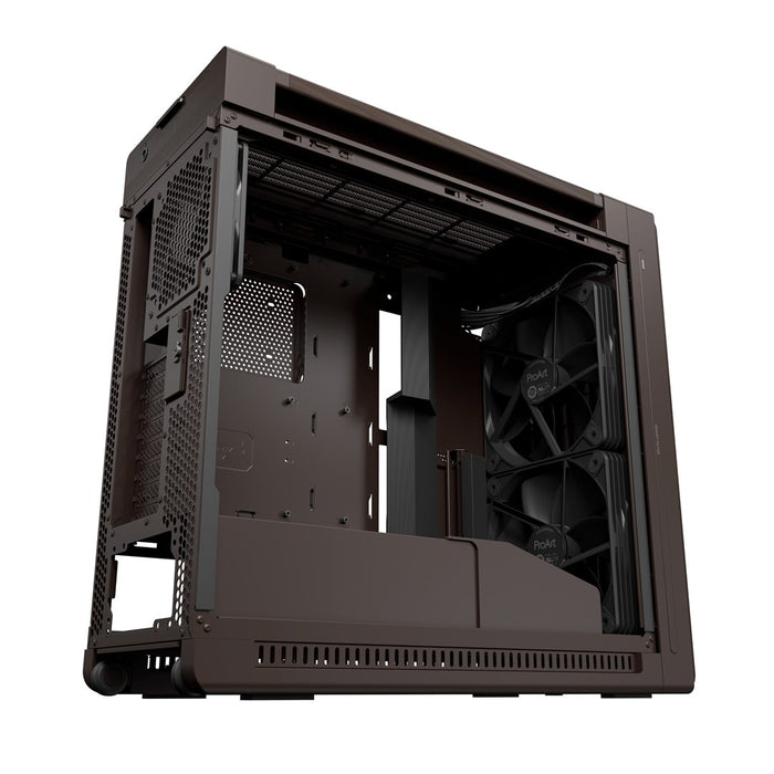 ASUS ProArt PA602 Wood Edition Retro Brown - Midi Tower с метален панел