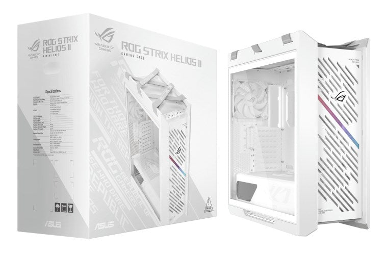 Кутия ASUS ROG Strix Helios II EATX Mid-Tower - White