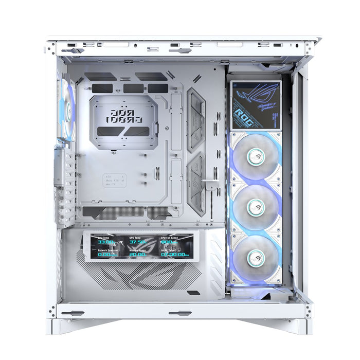 Кутия ASUS ROG CRONOX ARGB E-ATX Mid-Tower - White