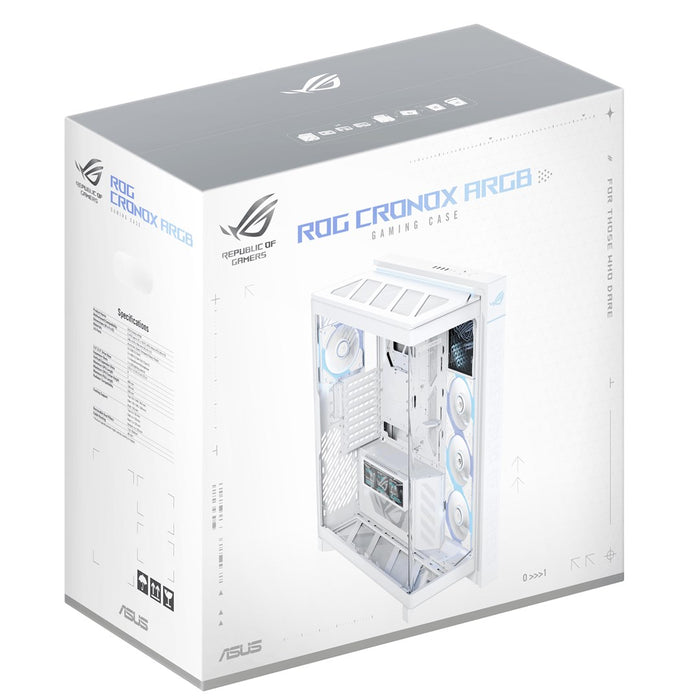 Кутия ASUS ROG CRONOX ARGB E-ATX Mid-Tower - White