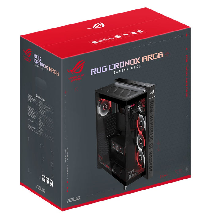 Кутия ASUS ROG CRONOX ARGB E-ATX Mid-Tower - Black