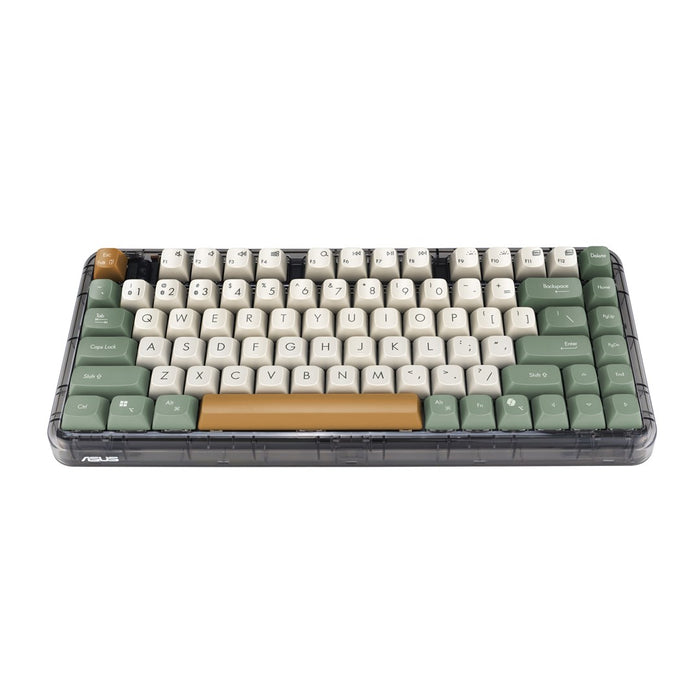 Безжична клавиатура ASUS KD201 Jelly75, млечнобяла