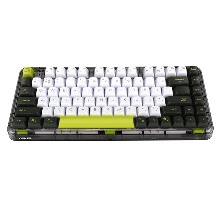 Клавиатура ASUS KD201 Jelly75 Безжична/Bluetooth клавиатура Volt Green