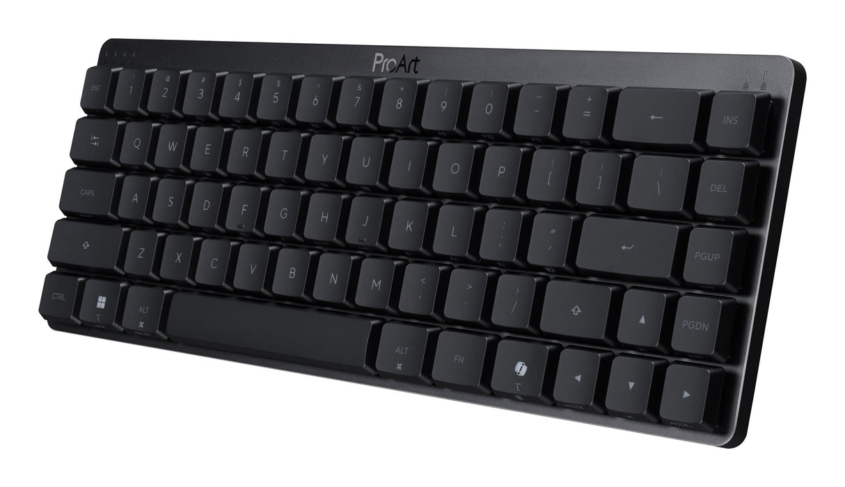 Клавиатура ASUS ProArt KD300, за дома/офиса, USB + RF, безжична + Bluetooth, черна