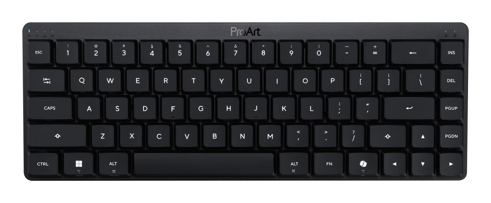 Клавиатура ASUS ProArt KD300, за дома/офиса, USB + RF, безжична + Bluetooth, черна
