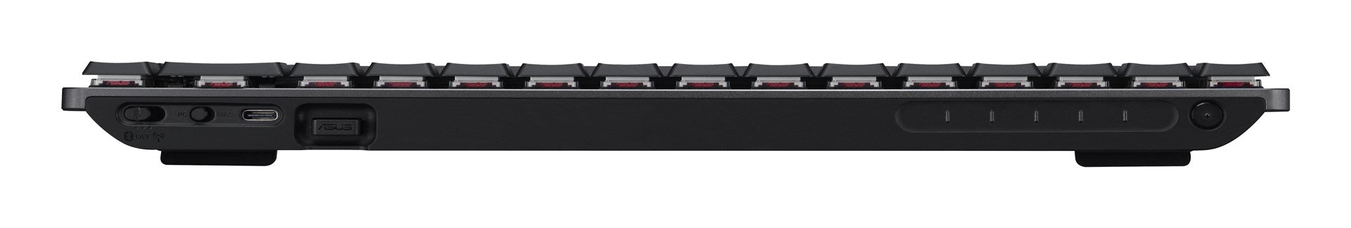 Клавиатура ASUS ProArt KD300, за дома/офиса, USB + RF, безжична + Bluetooth, черна