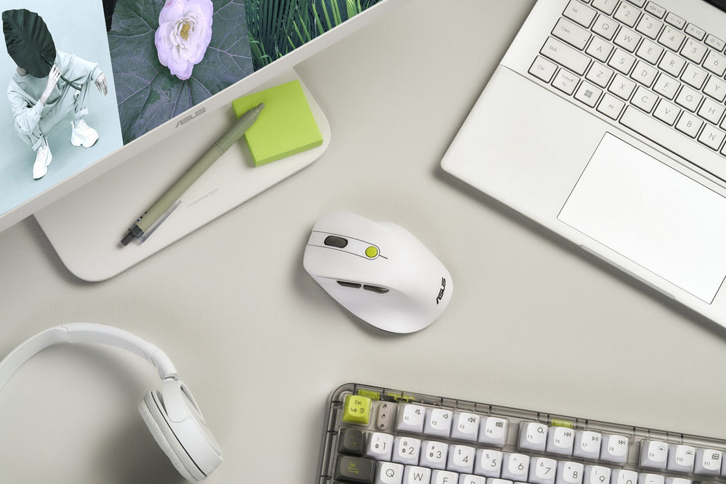 Универсална мишка ASUS MD105 /VT-GN, безжична, за дясна ръка, RF, + Bluetooth, 2400 DPI