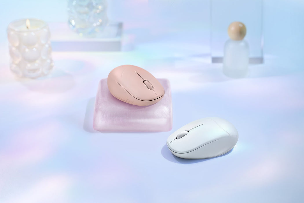 Мишка ASUS Fragrance MD101, домашна, за двете ръце, RF, безжична + Bluetooth, оптична, 2400 DPI