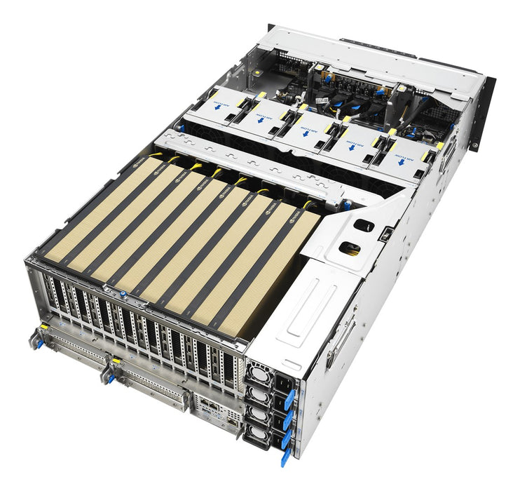 ASUS ESC8000A-E13P LGA 6096 шкаф (4U) сребрист, черен