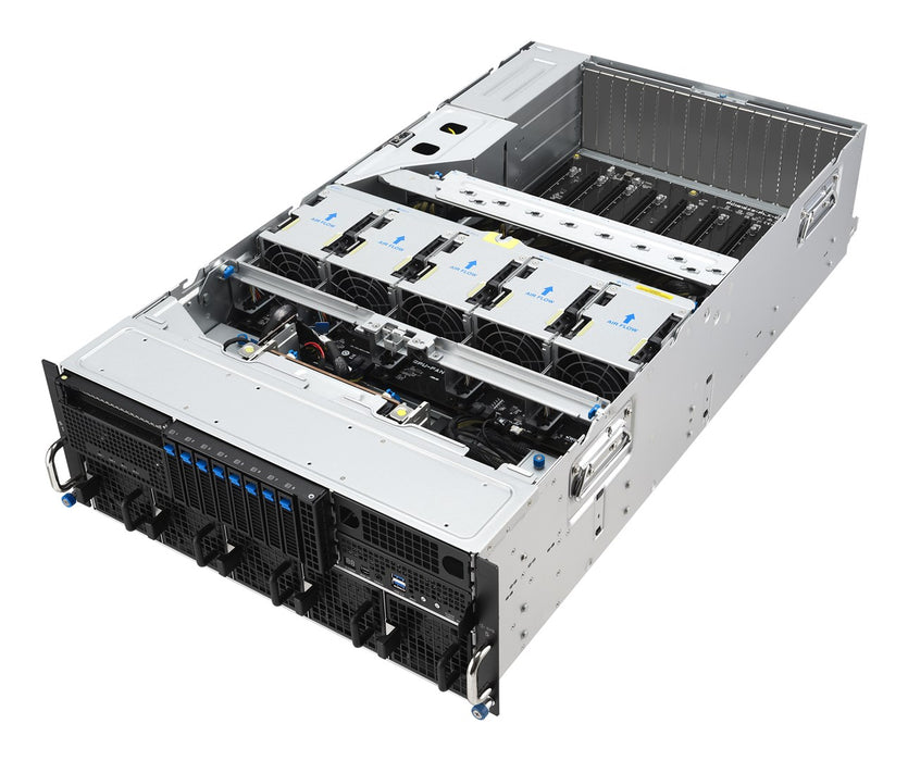 ASUS ESC8000A-E13P LGA 6096 шкаф (4U) сребрист, черен