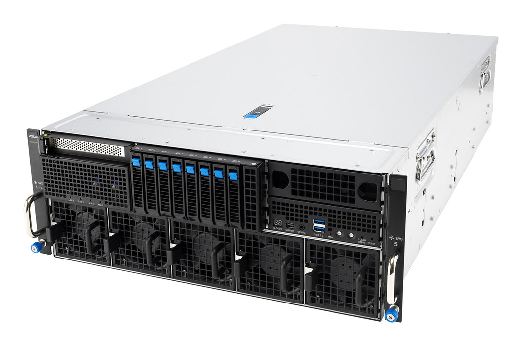 ASUS ESC8000A-E13P LGA 6096 шкаф (4U) сребрист, черен