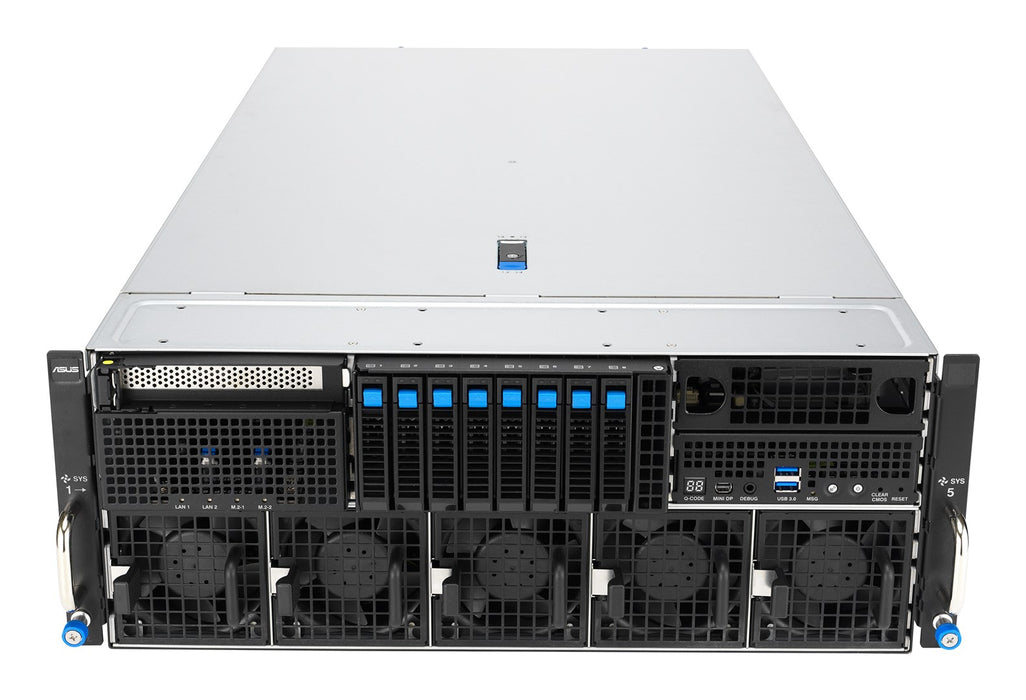 ASUS ESC8000A-E13P LGA 6096 шкаф (4U) сребрист, черен