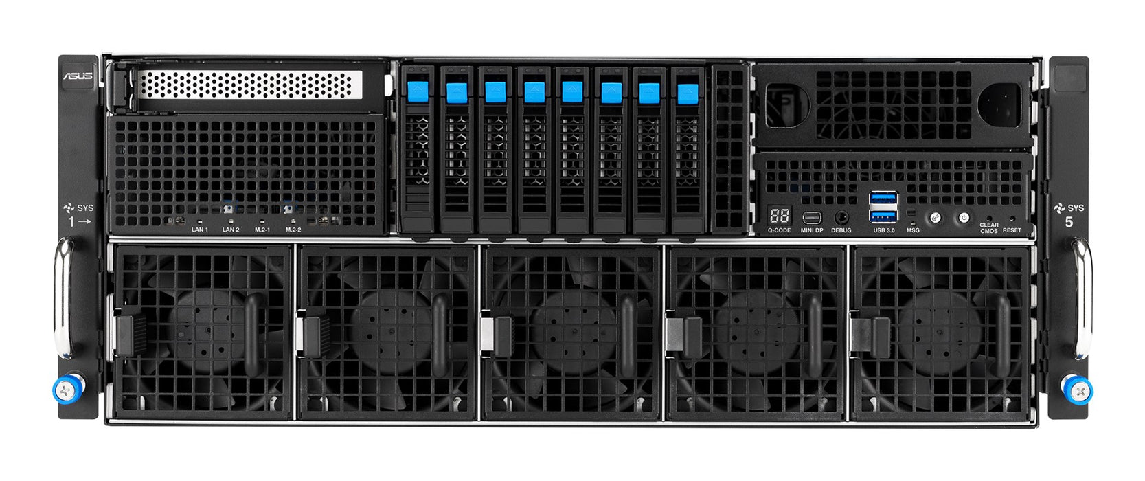 ASUS ESC8000A-E13P LGA 6096 шкаф (4U) сребрист, черен