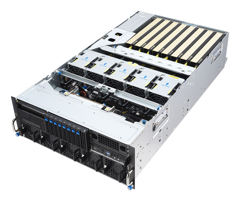 ASUS ESC8000A-E13P LGA 6096 шкаф (4U) сребрист, черен