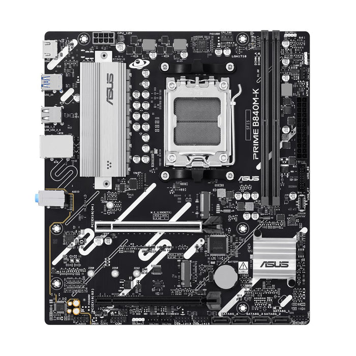 Дънна платка ASUS PRIME B840M-K, AMD B840, сокет AM5, микро ATX