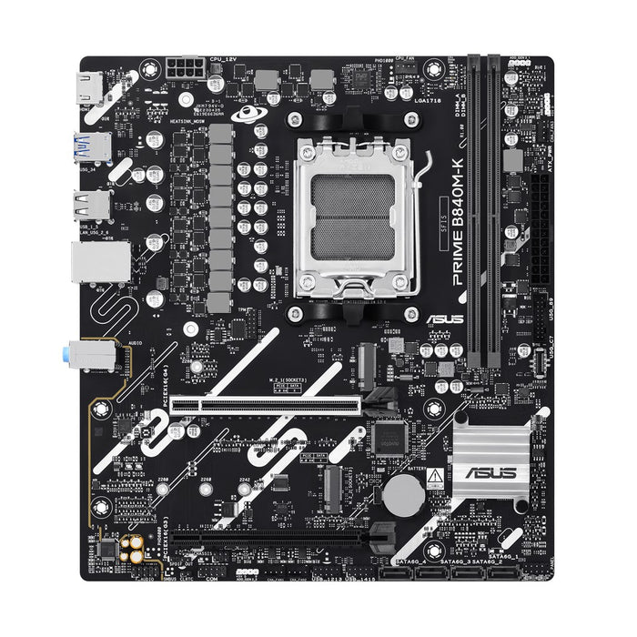 Дънна платка ASUS PRIME B840M-K, AMD B840, сокет AM5, микро ATX