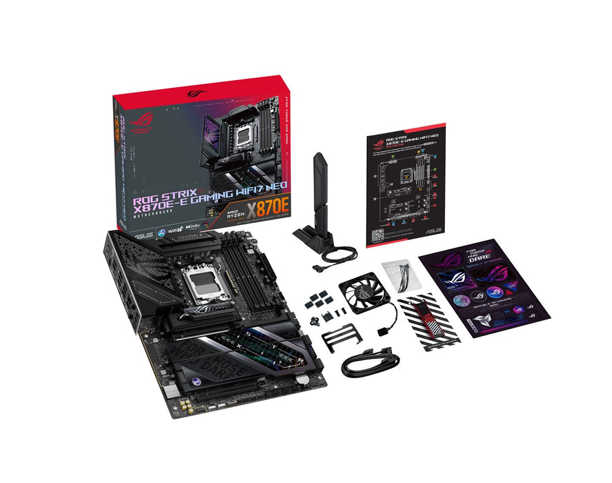 Дънна платка ASUS ROG STRIX X870E-E GAMING WIFI7 NEO, AMD X870E, сокет AM5, ATX