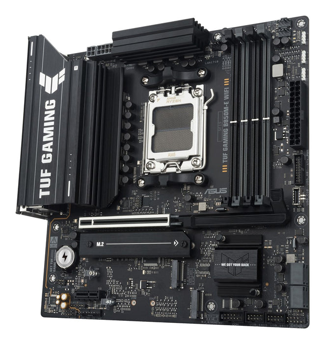 Дънна платка ASUS TUF GAMING B850M-E WIFI, AMD B850, сокет AM5, микро ATX