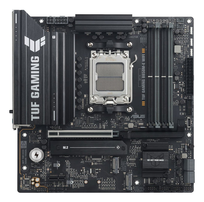 Дънна платка ASUS TUF GAMING B850M-E WIFI, AMD B850, сокет AM5, микро ATX