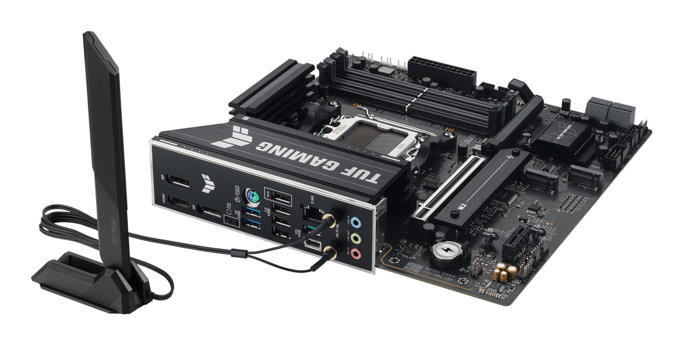 Дънна платка ASUS TUF GAMING B850M-E WIFI, AMD B850, сокет AM5, микро ATX