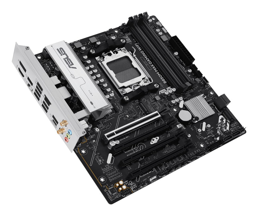 Дънна платка ASUS B850M MAX GAMING WIFI, AMD B850, сокет AM5, micro ATX